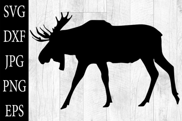 Moose Silhouettes SVG Moose Clipart