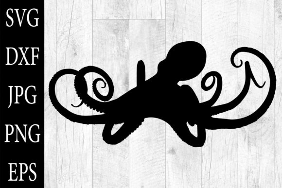 Octopus Silhouettes SVG Octopus Clipart