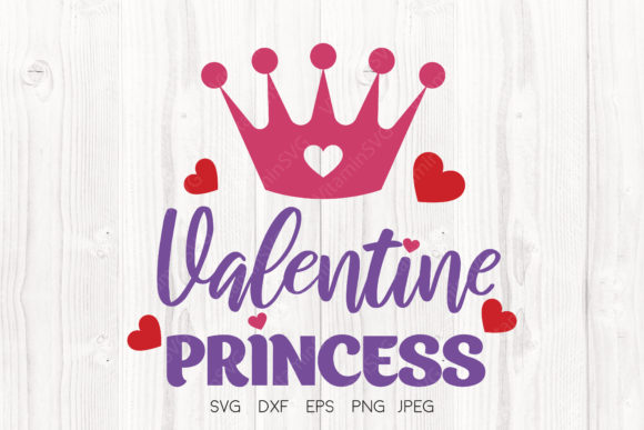 Valentine Princess Svg, Valentine’s Day