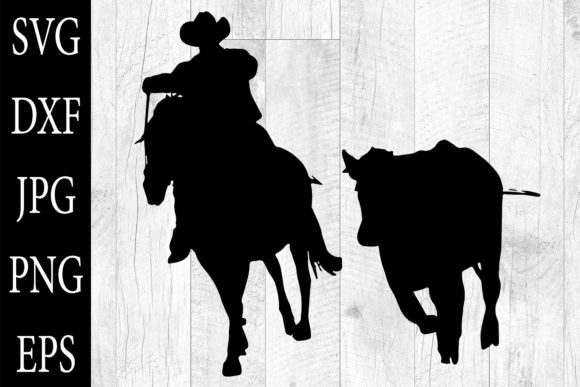 Working Cow Silhouettes SVG Working Cow